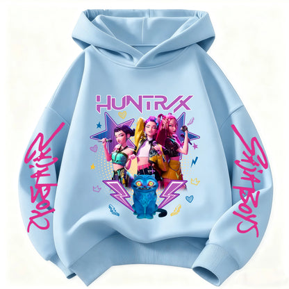 2026 Girls Cartoon Hoodie for Boys and Girls Hunter Rumi Derpy