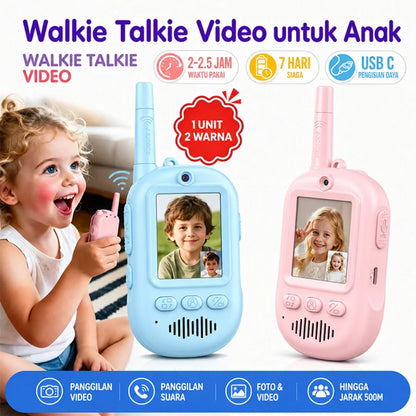 Kids Walkie Talkie Toy Y388, Video & Voice Intercom Toy with Screen