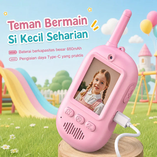 Kids Walkie Talkie Toy Y388, Video & Voice Intercom Toy with Screen