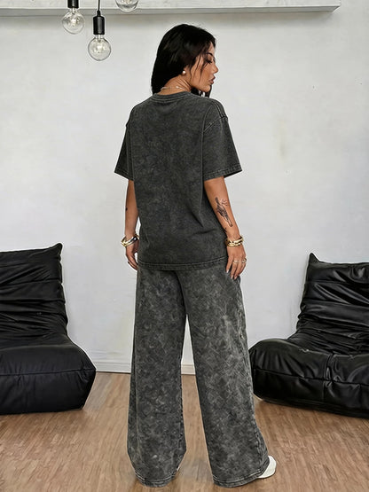 2026 Summer LOVE & Lip Print Quick Dry Pants Elastic High Waist