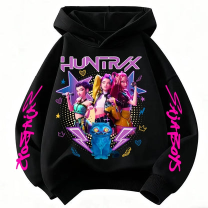 2026 Girls Cartoon Hoodie for Boys and Girls Hunter Rumi Derpy