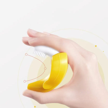 Banana Shape Safe Toddle Teether Baby Silicone Training