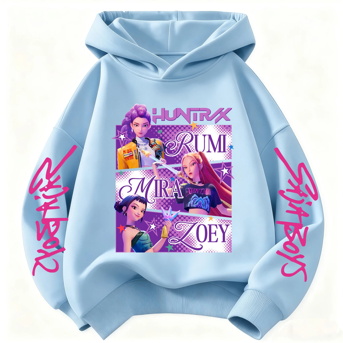 2026 Girls Cartoon Hoodie for Boys and Girls Hunter Rumi Derpy