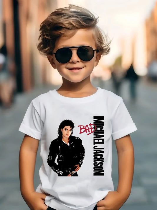 Kids Michael Jackson Rock N Roll T-Shirt Children's Fashion
