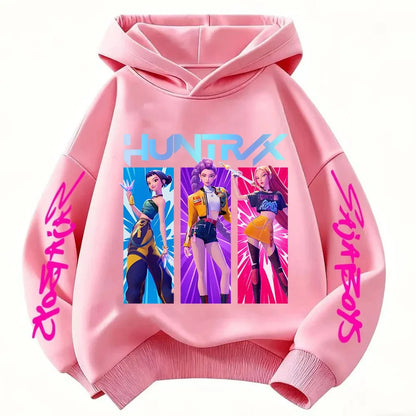 2026 Girls Cartoon Hoodie for Boys and Girls Hunter Rumi Derpy