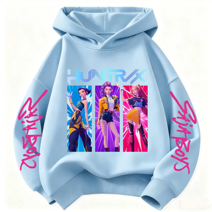2026 Girls Cartoon Hoodie for Boys and Girls Hunter Rumi Derpy
