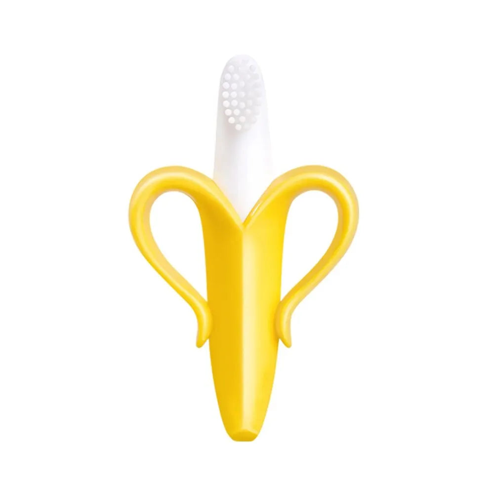 Banana Shape Safe Toddle Teether Baby Silicone Training