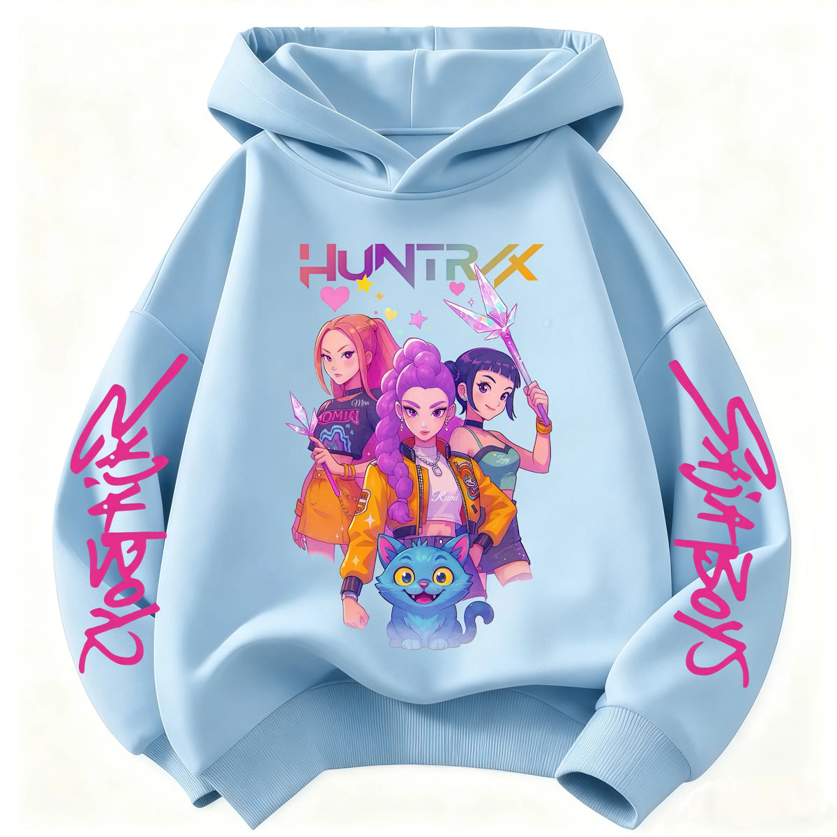 2026 Girls Cartoon Hoodie for Boys and Girls Hunter Rumi Derpy